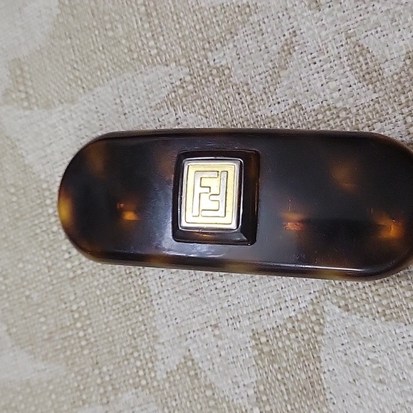 FENDI VINTAGE BARRETTE RARE AUTHENTIC - Picture 7 of 7